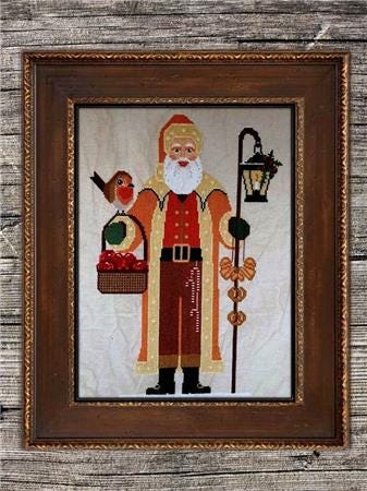 Twin Peak Santa 2021 Counted Cross Stitch Pattern Leaflet by Twin Peak Primitives