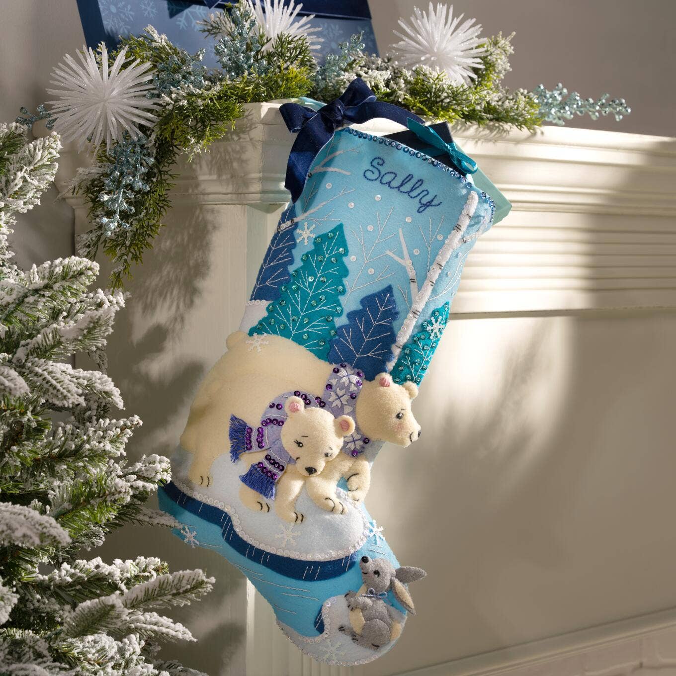 Bucilla® Polar Bear Pair Seasonal Felt Stocking Kit - 89802E