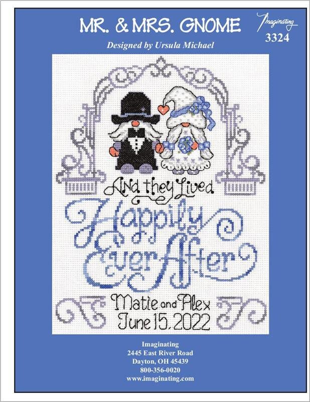 Ursula Michael Imaginating Cross Stitch kit ~ Mr. & Mrs. Gnome ~ 3324K