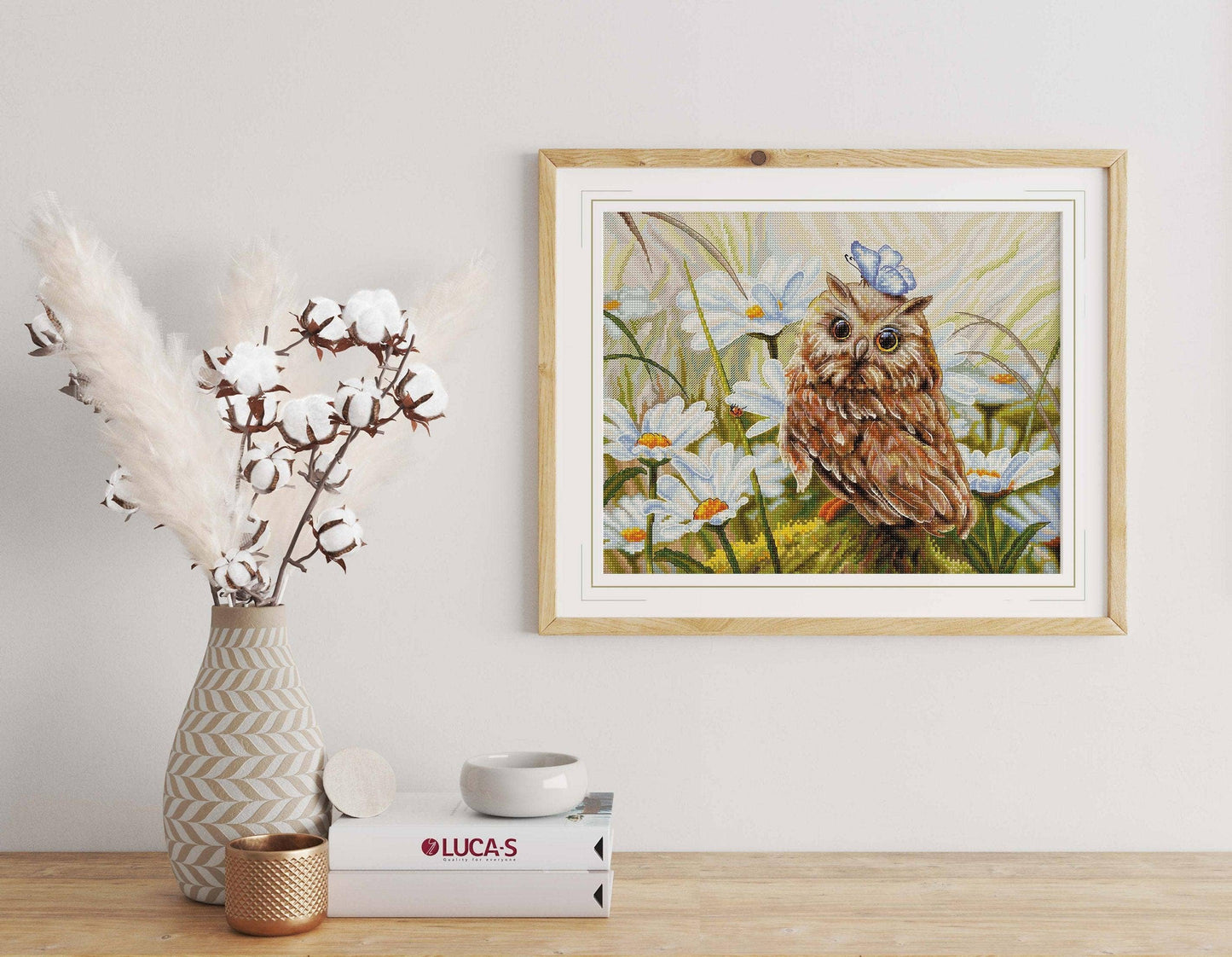 Lucky Owl Counted Cross Stitch Kit Luca-S - B7011