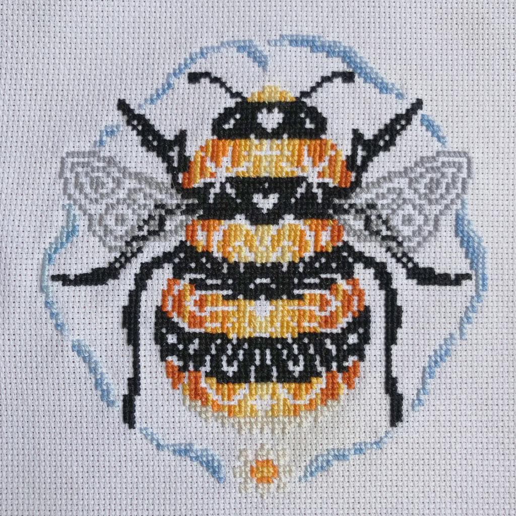 Bee Kind Counted Cross Stitch Pattern Leaflet by Love Poppet - Printed Pattern