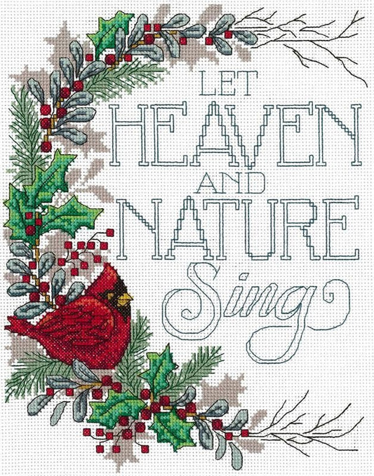 Diane Arthurs Counted Cross Stitch Pattern ~ Let Heaven & Nature Sing