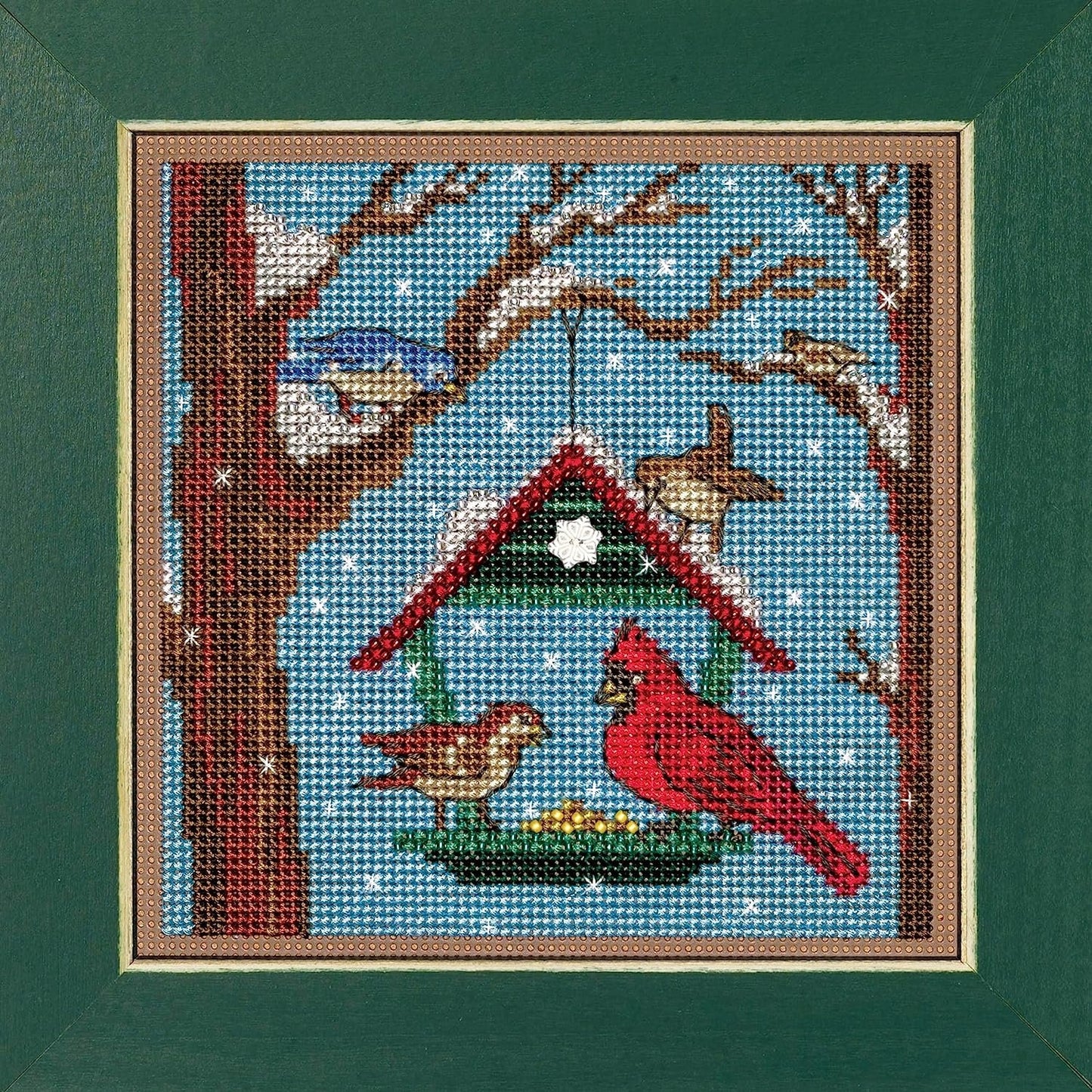 Mill Hill 2023 Winter Series Buttons & Beads Cross Stitch Kit ~ Bird Feeder