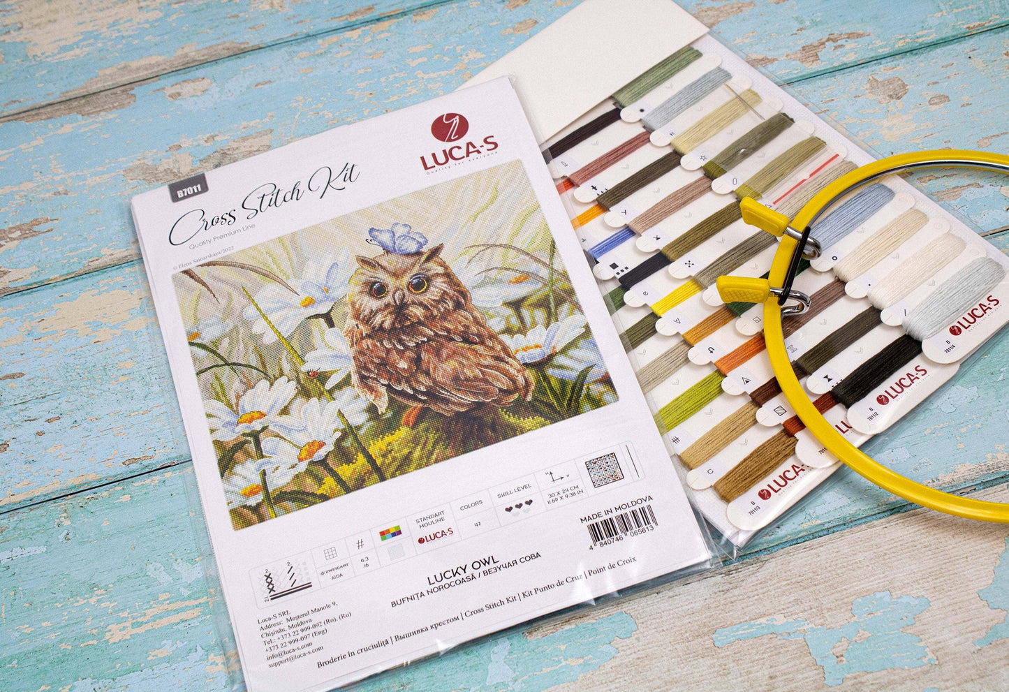 Lucky Owl Counted Cross Stitch Kit Luca-S - B7011