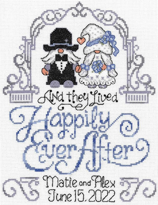 Ursula Michael Imaginating Cross Stitch kit ~ Mr. & Mrs. Gnome ~ 3324K