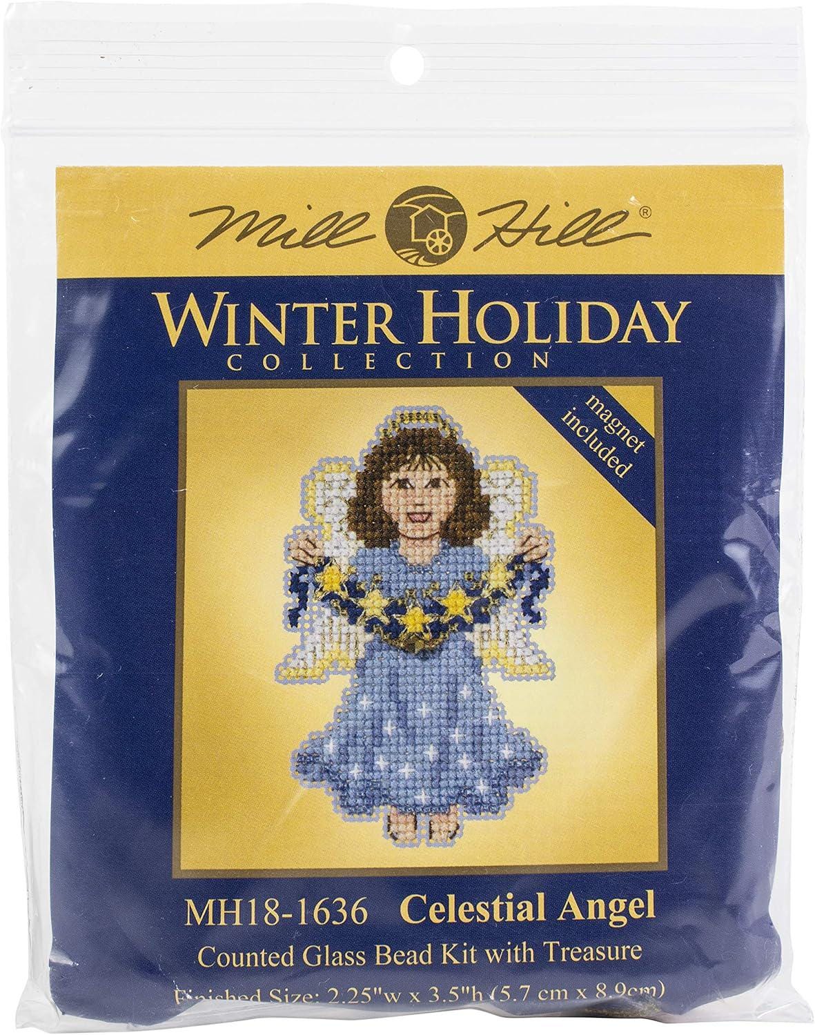 Mill Hill 2019 Winter Holiday Beaded Cross Stitch Kit ~ Celestial Angel ~MH18-1636