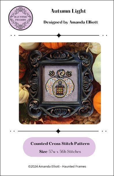 Autumn Light Counted Cross Stitch Pattern by Haunted Frames