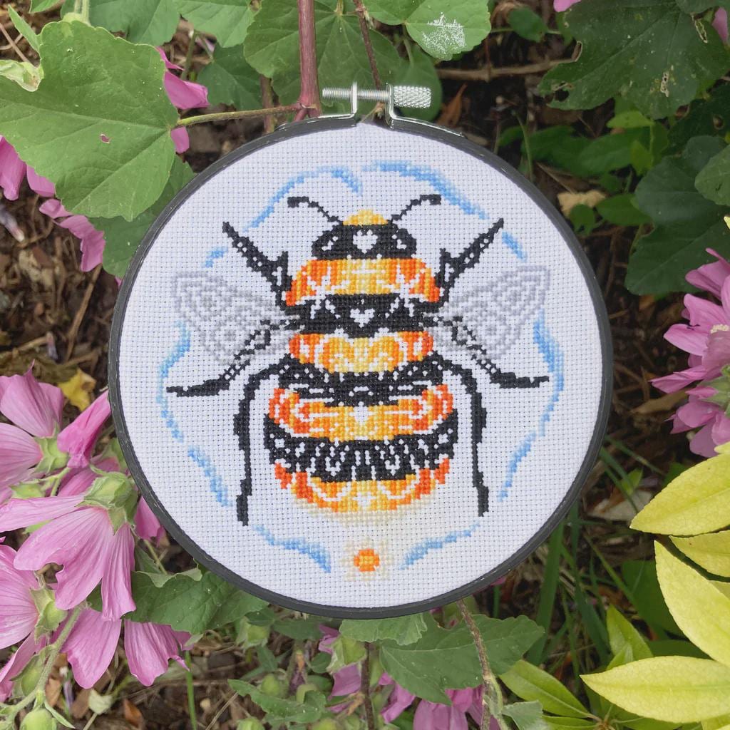 Bee Kind Counted Cross Stitch Pattern Leaflet by Love Poppet - Printed Pattern