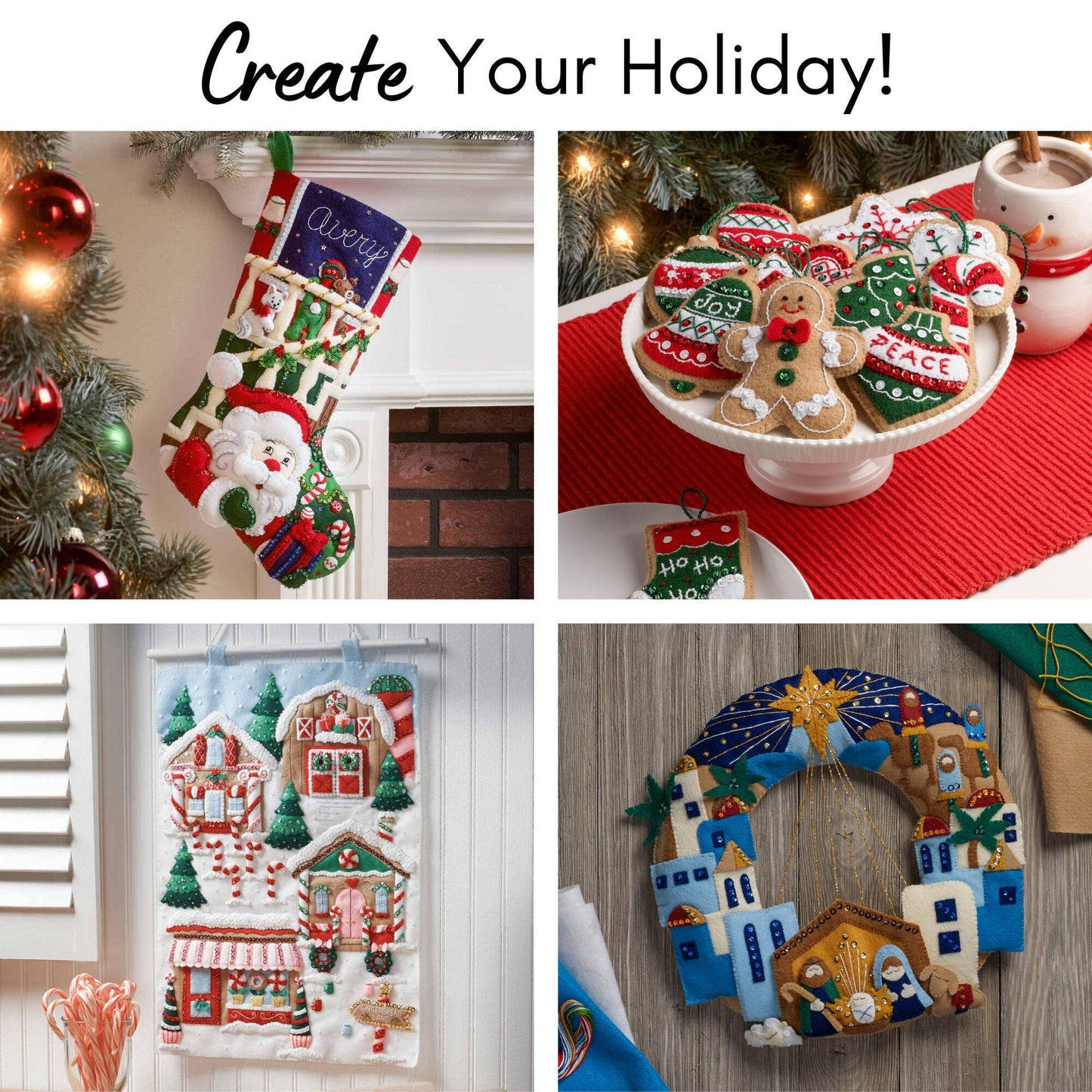 Bucilla ® Seasonal Counted Cross Stitch Kit - Tiny Stockings