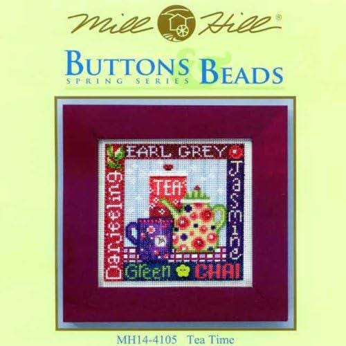 Mill Hill 2014 Spring Series Buttons & Beads Cross Stitch Kit ~ Tea Time