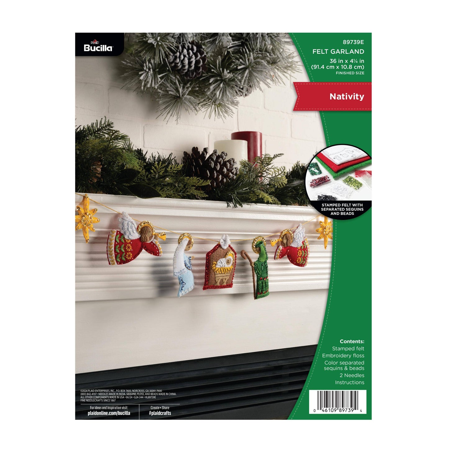 Bucilla ® Seasonal Felt Home Decor - Nativity Garland