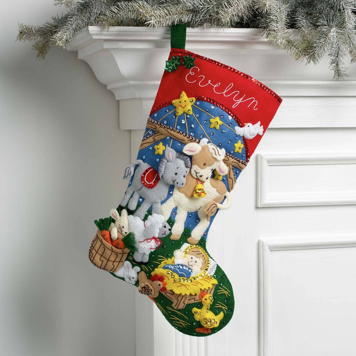 Bucilla ® Seasonal Felt Stocking Kit - Christmas Nativity