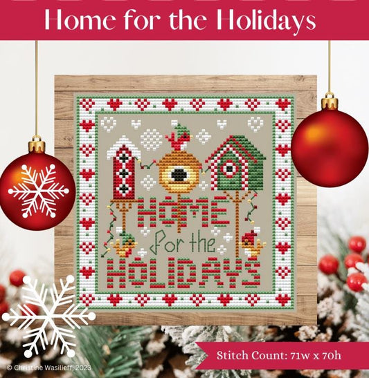 Shannon Christine Designs Counted Cross Stitch Pattern Booklet ~ Home for the Holidays (C)