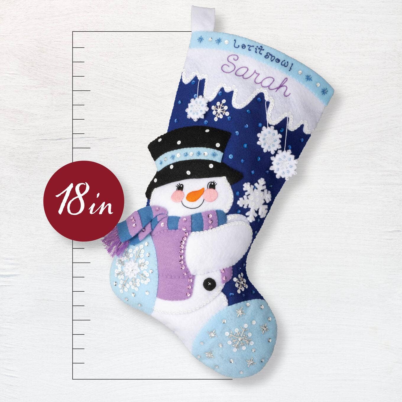 Bucilla ® Seasonal Felt Stocking Kit - Let it Snow