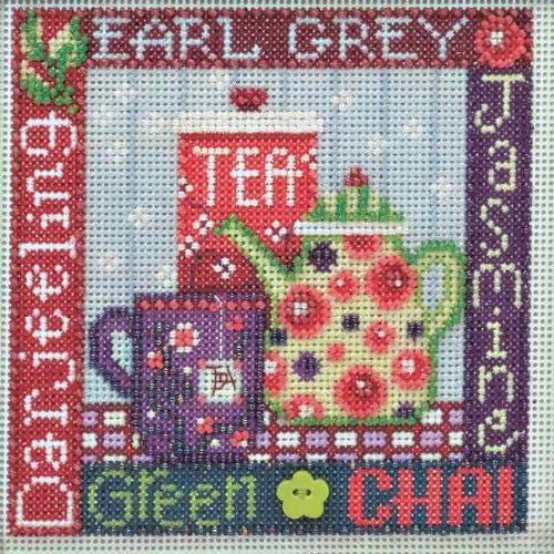 Mill Hill 2014 Spring Series Buttons & Beads Cross Stitch Kit ~ Tea Time