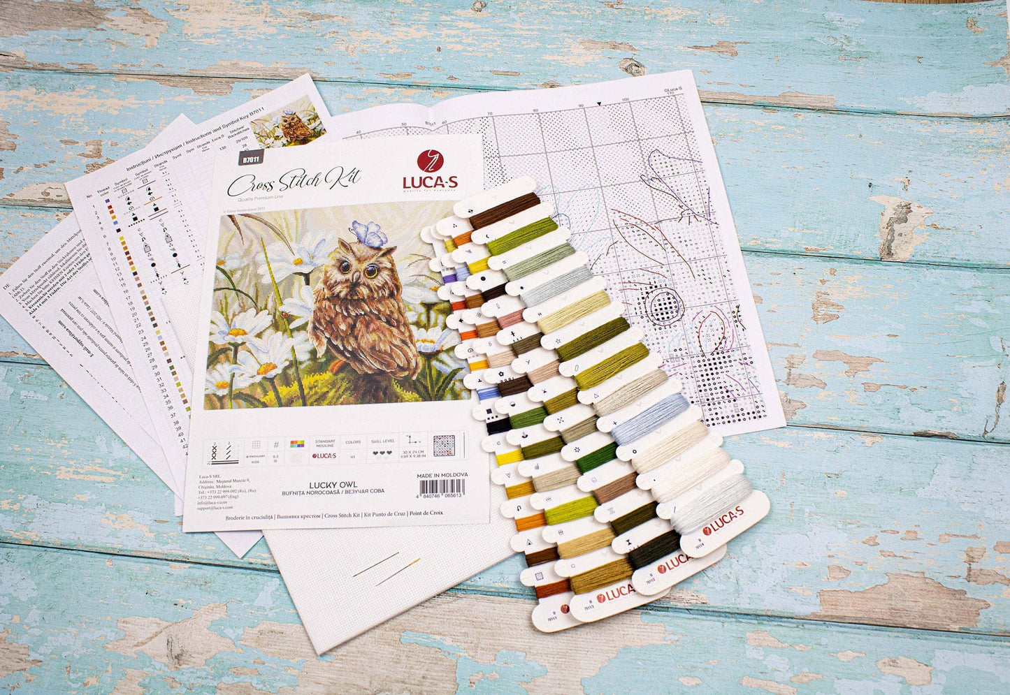 Lucky Owl Counted Cross Stitch Kit Luca-S - B7011