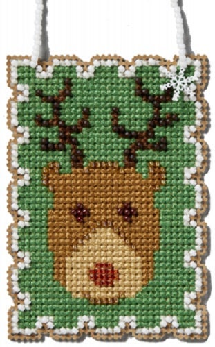 Rudolph 2024 Mill Hill Holiday Stamp Charmed Ornament Kit MH162432