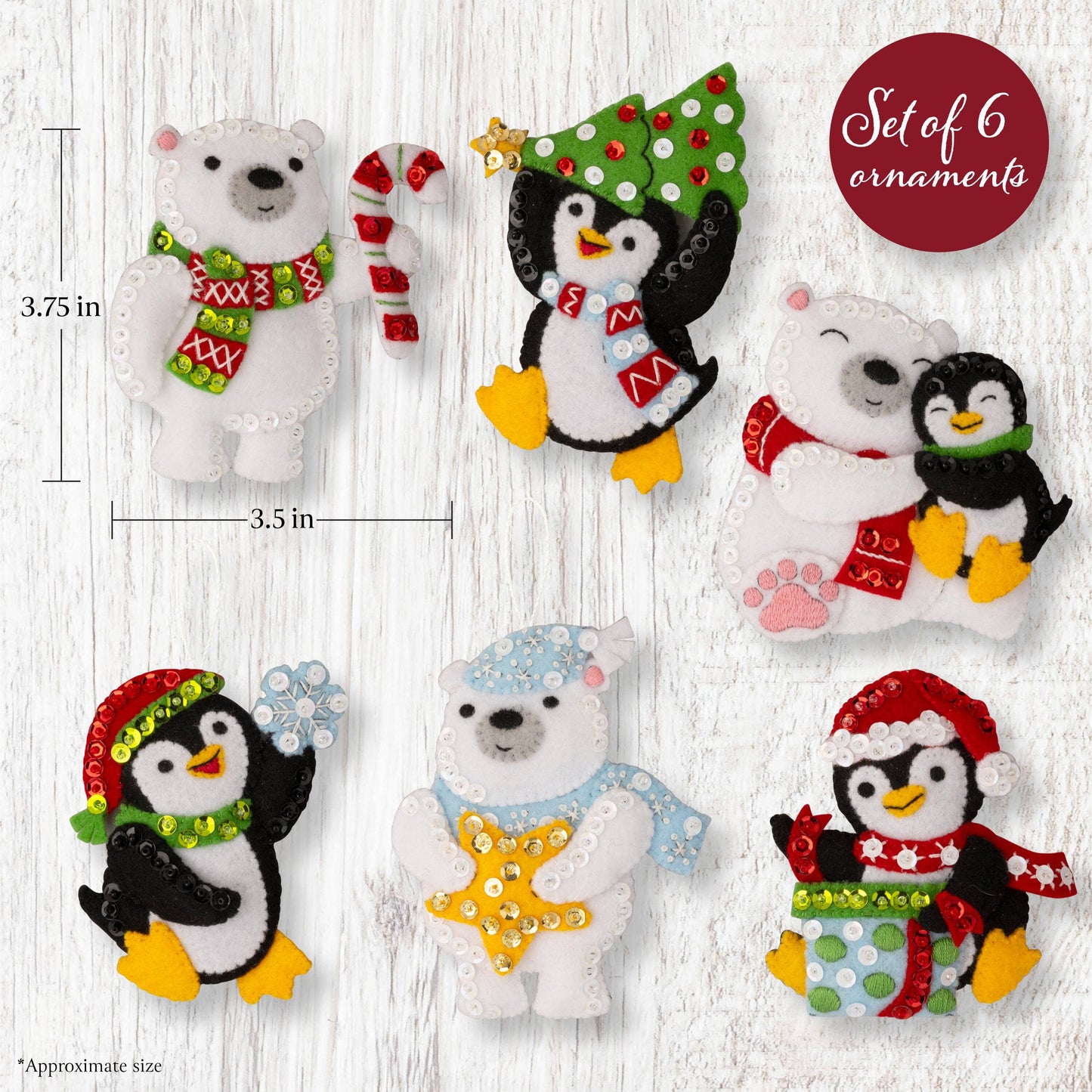 Bucilla® Seasonal Felt Ornaments Kit - Polar Pal - 89731E