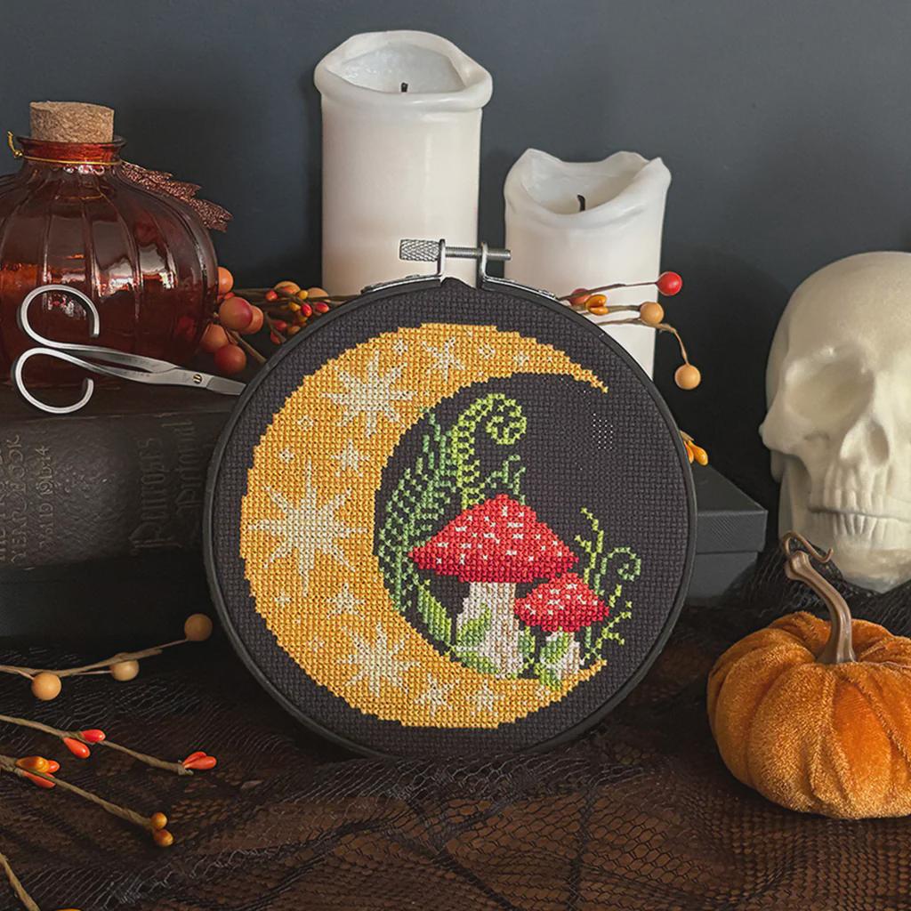 Woodland Moon Counted Cross Stitch Pattern Leaflet by Love Poppet - Printed Pattern