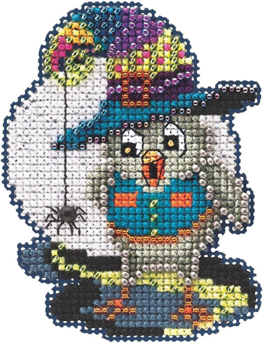 Mill Hill Autumn Harvest Series Beaded Counted Cross Stitch ~ Halloween Owl ~ MH182126