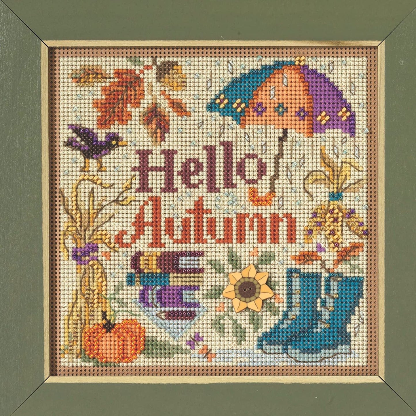 Mill Hill 2023 Autumn Series Beaded Cross Stitch Kit ~ Hello Autumn  ~