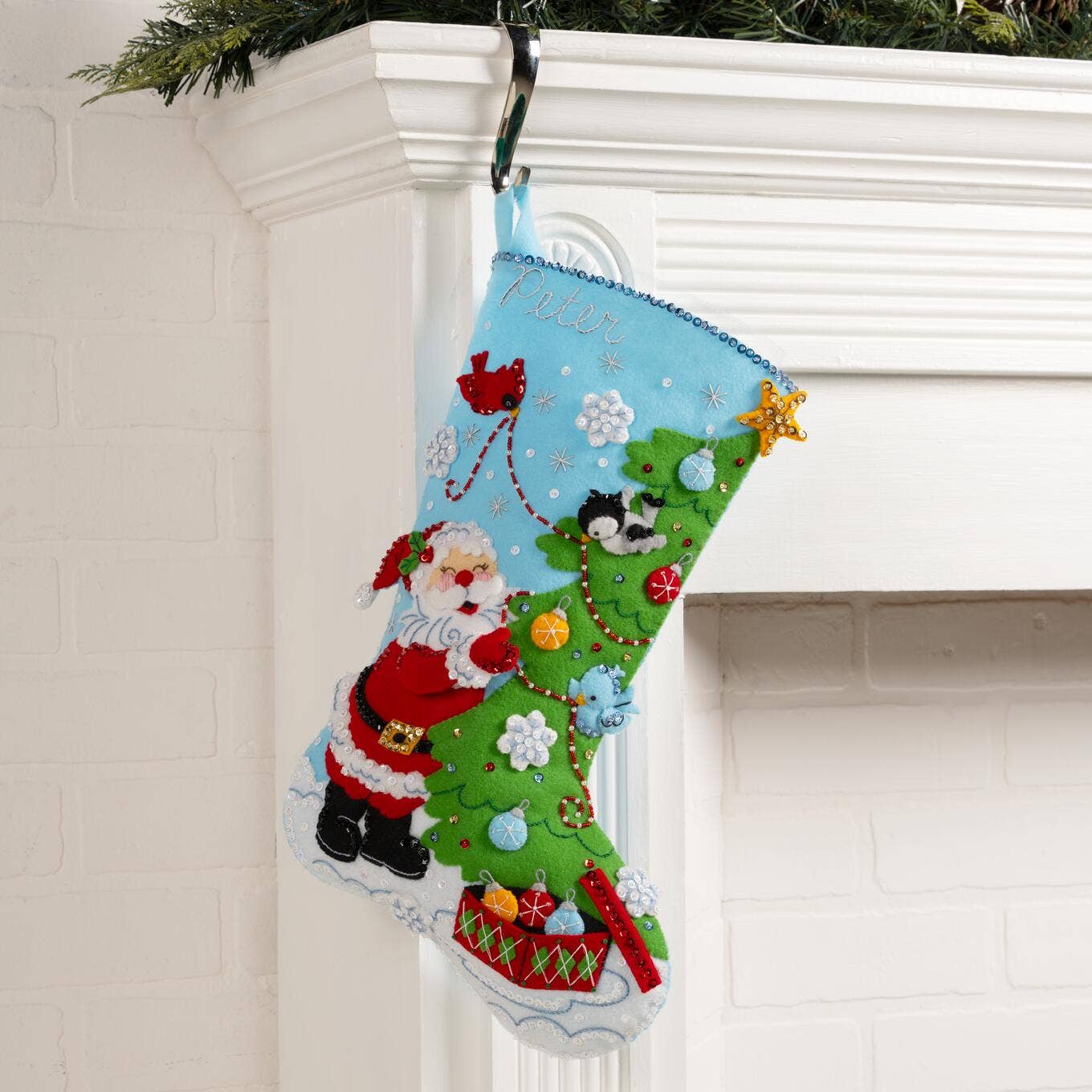 Bucilla® Seasonal Felt Stocking Kit - Trimming with Tweets ~ 89795E