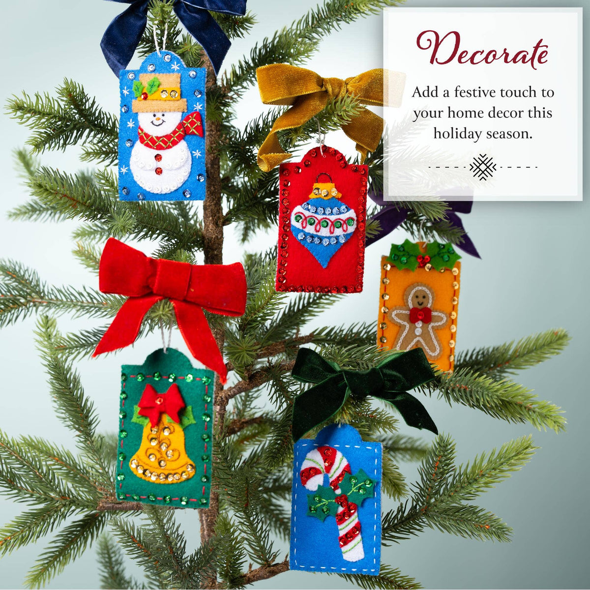 Bucilla® Holiday Gift Tags – Seasonal Felt Kits