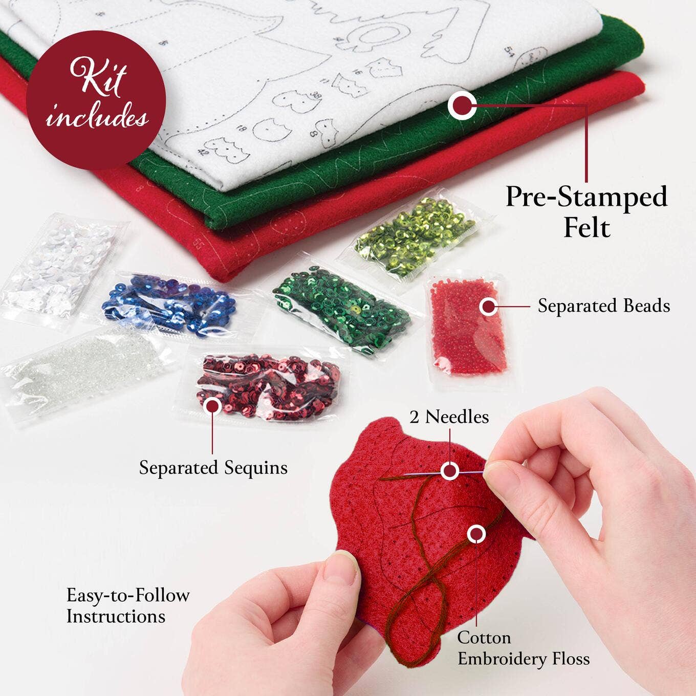Bucilla ® Seasonal Felt Stocking Kit - Choo Choo Santa