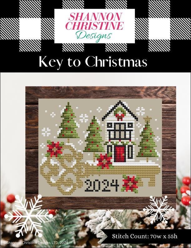 Shannon Christine Designs Counted Cross Stitch Pattern ~ Key to Christmas