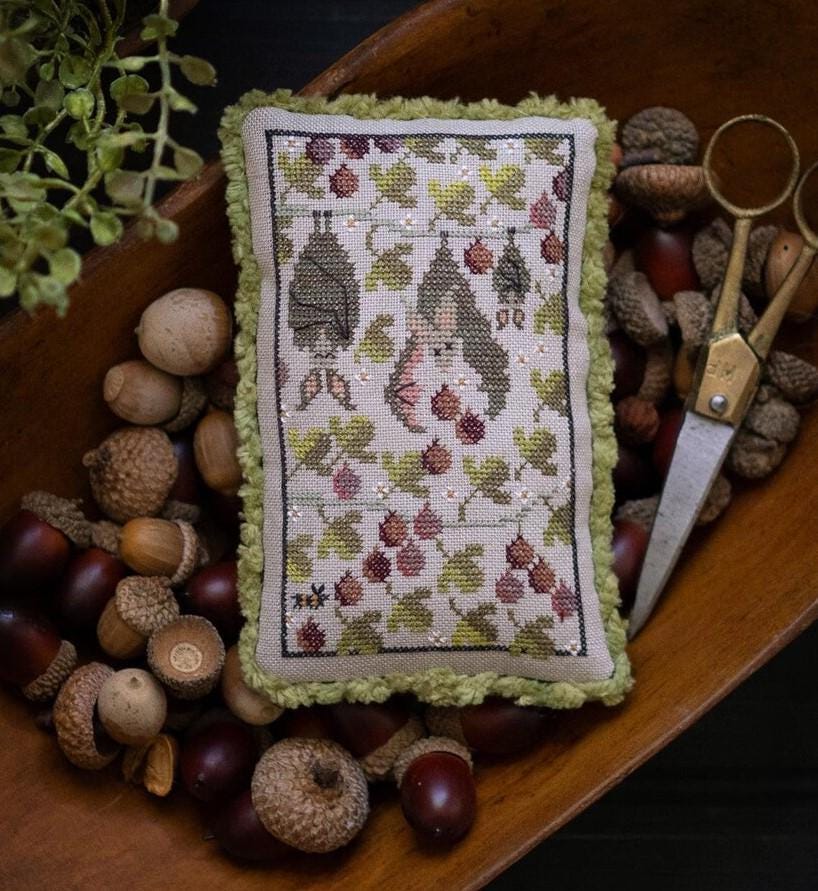 Fig Folk by Plum Street Samplers Counted Cross Stitch Pattern - Printed Pattern