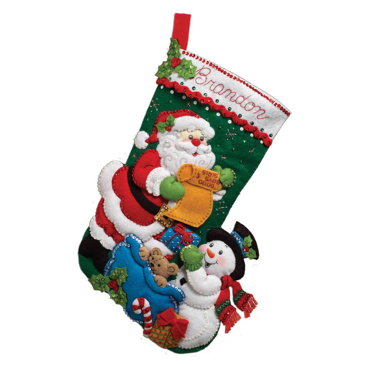 Bucilla ® Seasonal Felt Stocking Kit - Santa’s List