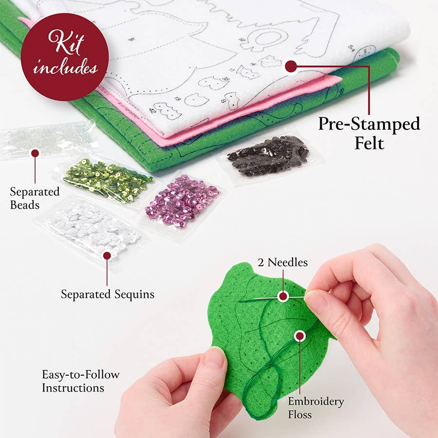 Bucilla ® Seasonal Felt Ornaments Kit - Santa Sweets