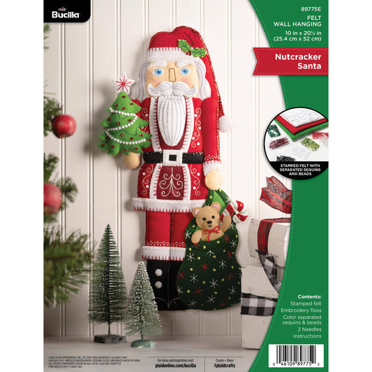 Bucilla® Felt Home Decor Kit - Nutcracker Santa Wall Hang