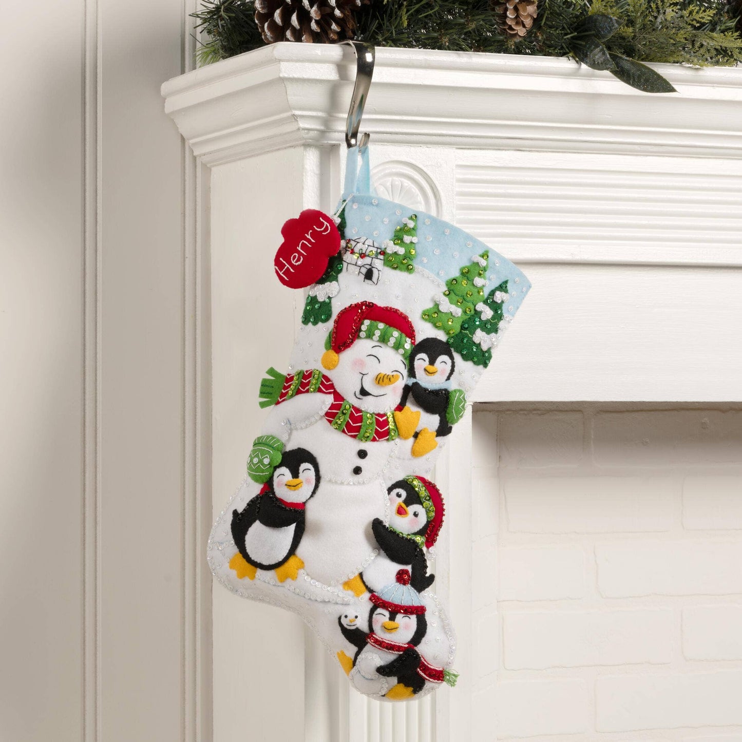 Bucilla ® Seasonal Felt Stocking Kit - Snowy Snuggles