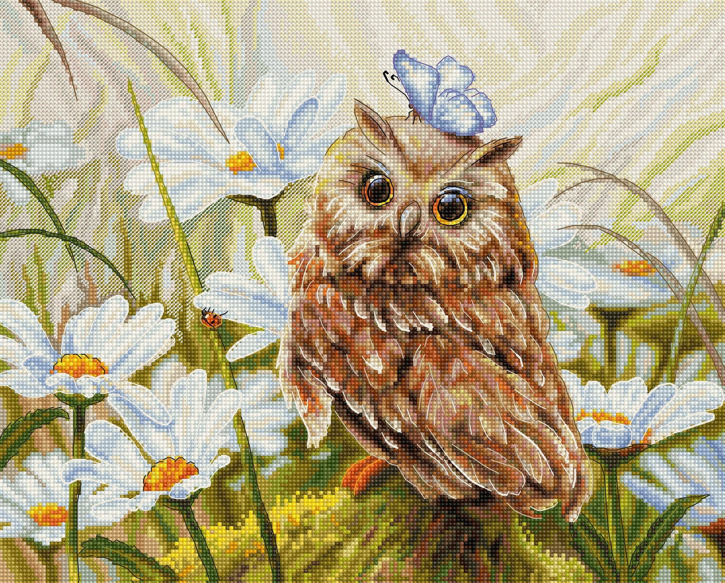 Lucky Owl Counted Cross Stitch Kit Luca-S - B7011