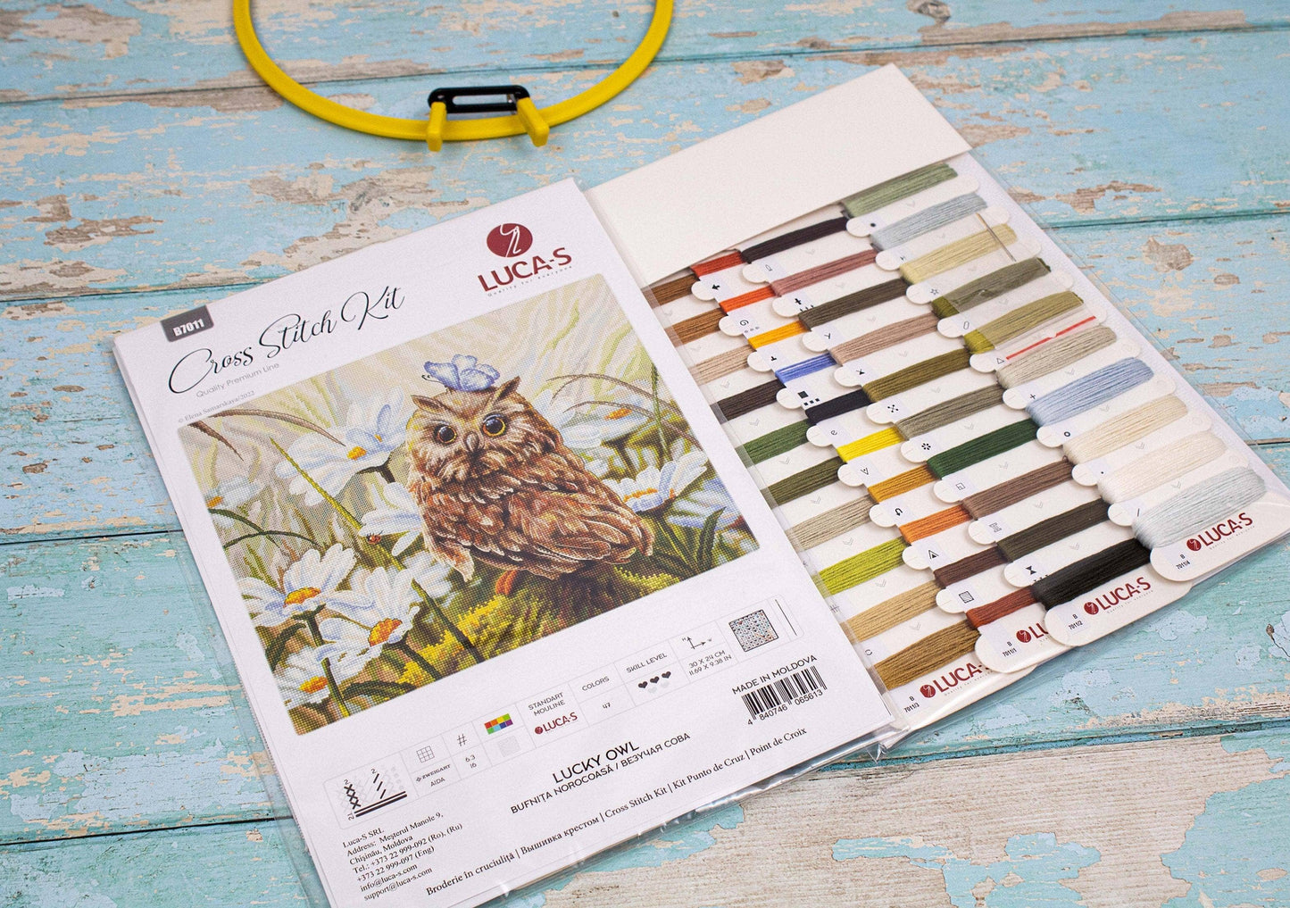 Lucky Owl Counted Cross Stitch Kit Luca-S - B7011
