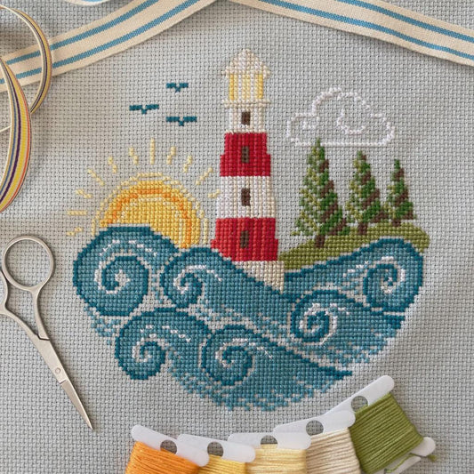 Going Coastal Counted Cross Stitch Pattern by Love Poppet - Printed Pattern