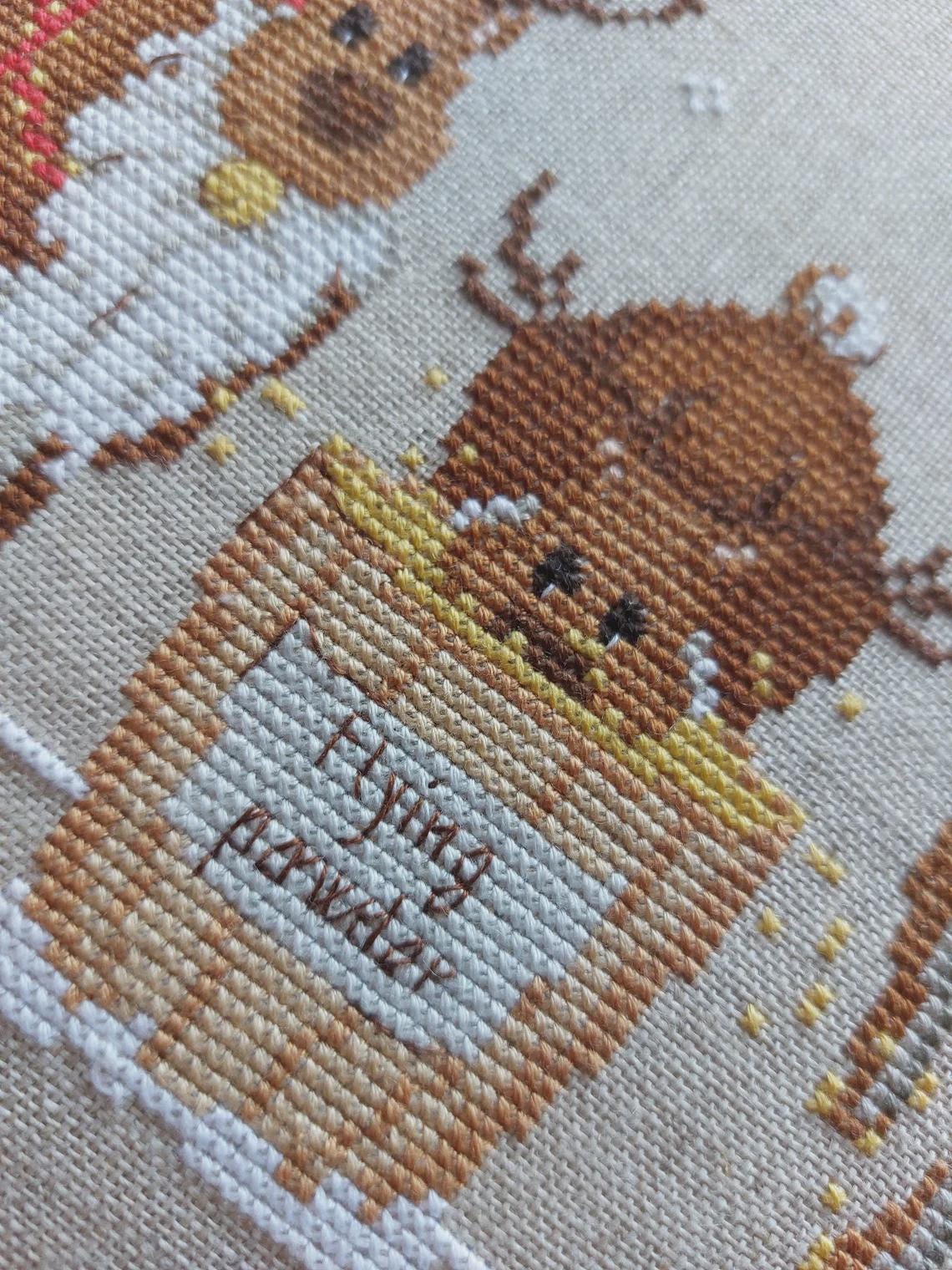 Flying Powder Counted Cross Stitch Pattern by Serenita di Campagna - Printed pattern CV180