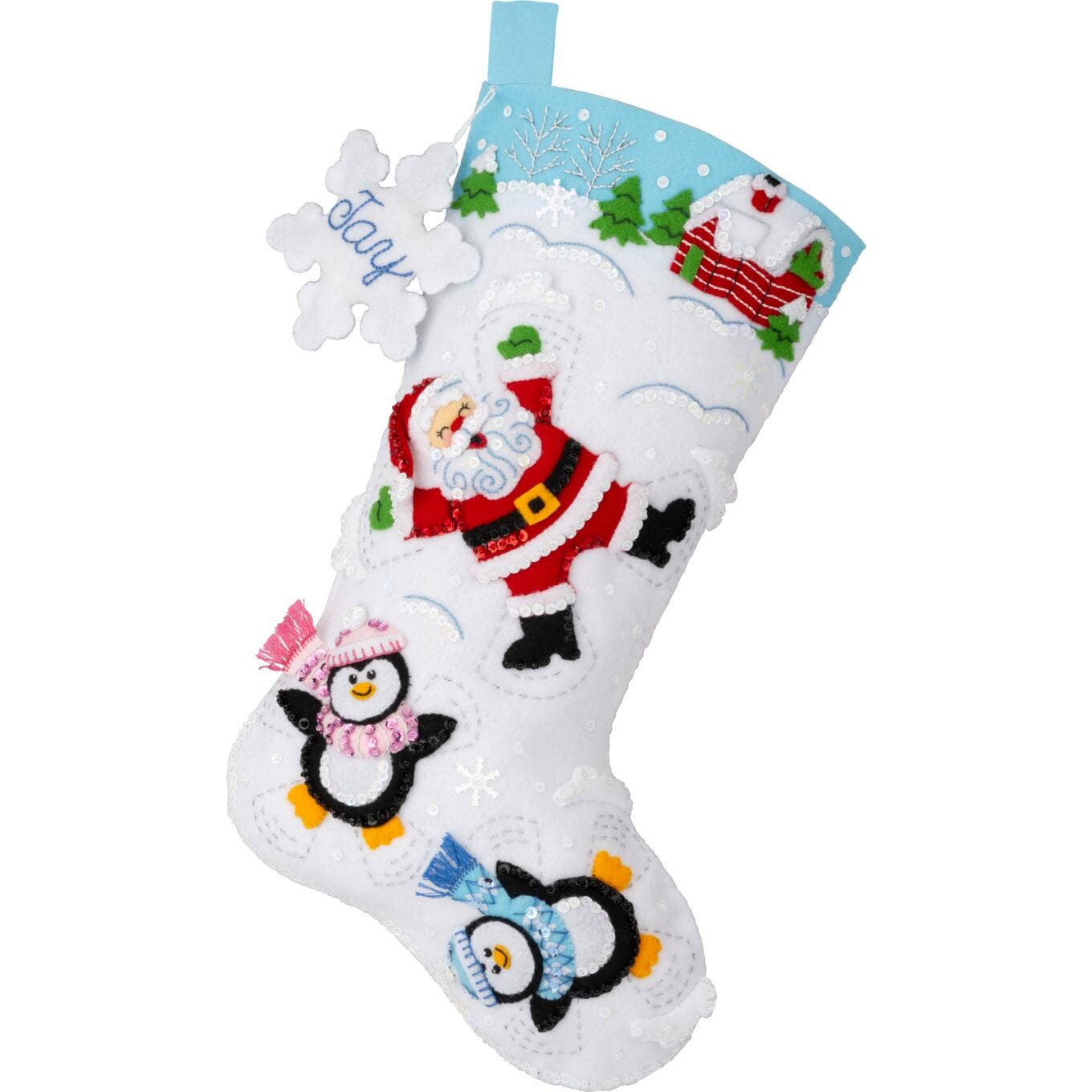 Bucilla® Seasonal Felt Stocking Kit - Snow Angel Friends