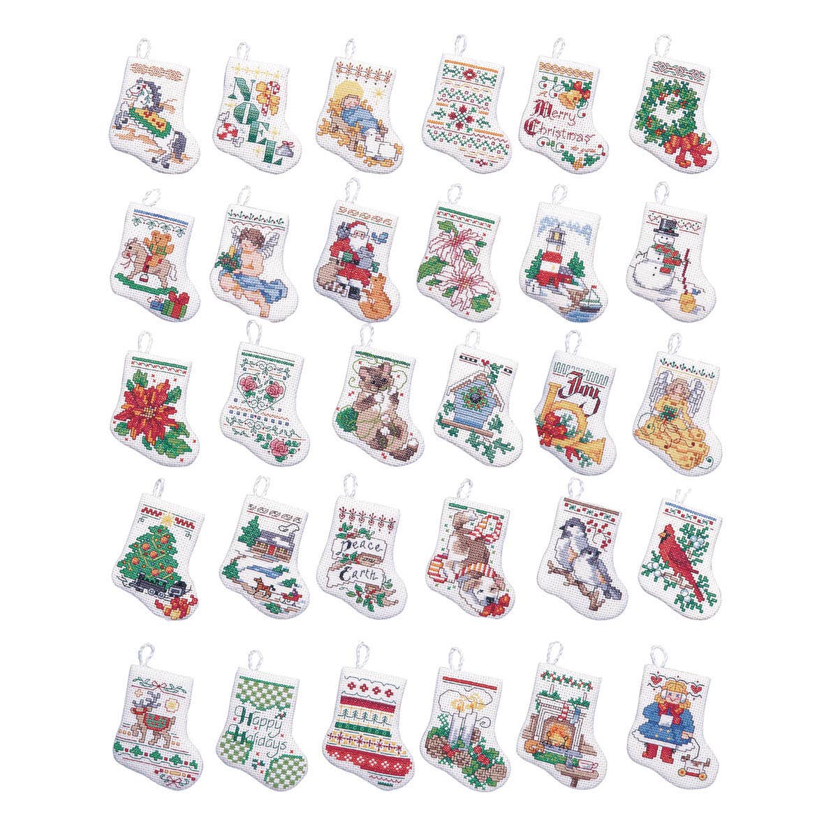 Bucilla ® Seasonal Counted Cross Stitch Kit - Tiny Stockings