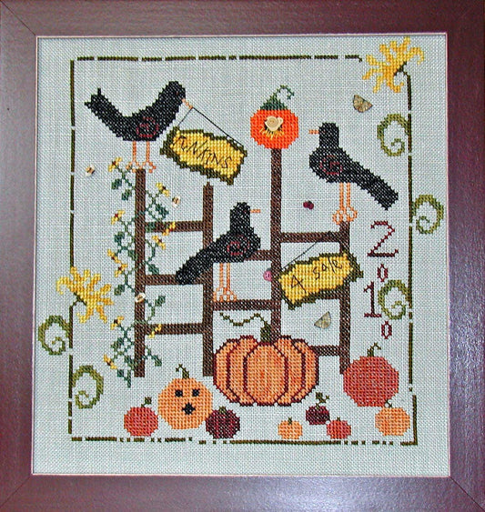 Punkins 4 Sale counted cross stitch pattern by Praiseworthy Stitches