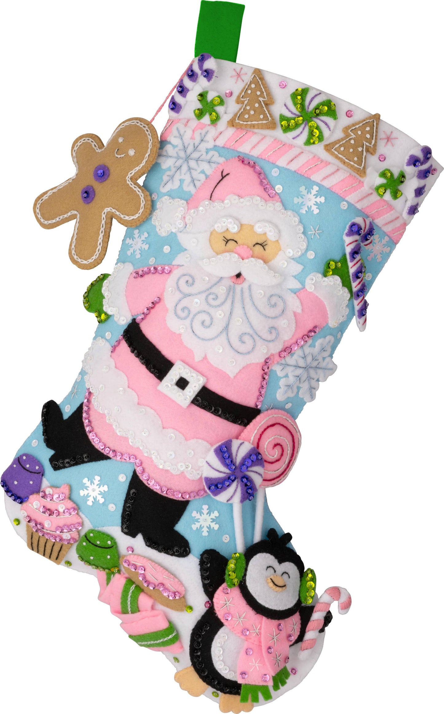 Bucilla ® Seasonal Felt Stocking Kit - Lollipop Santa
