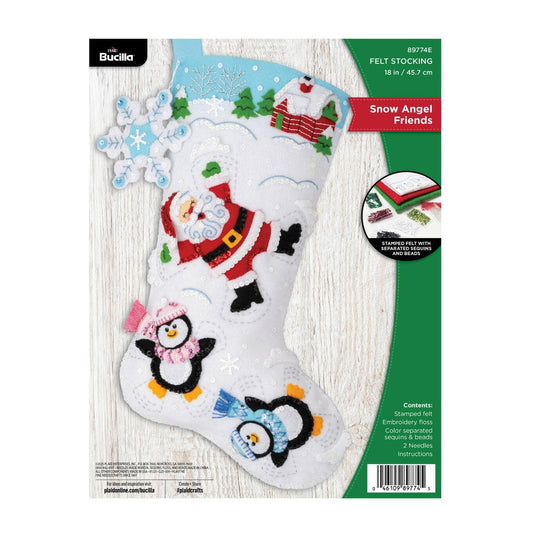 Bucilla® Seasonal Felt Stocking Kit - Snow Angel Friends