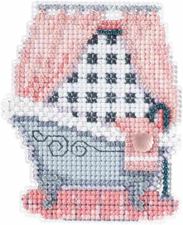 Mill Hill 2018 Spring Bouquet Beaded Cross Stitch kit ~ Classic Bathtub ~ MH181814
