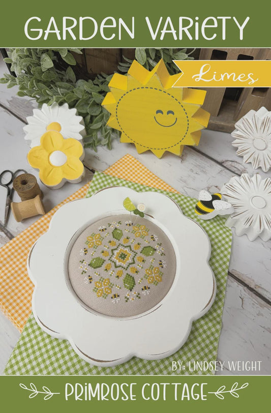 Primrose Cottage Stitches Counted Cross Stitch Chart ~ Limes ~ Garden Variety Hardcopy printed pattern