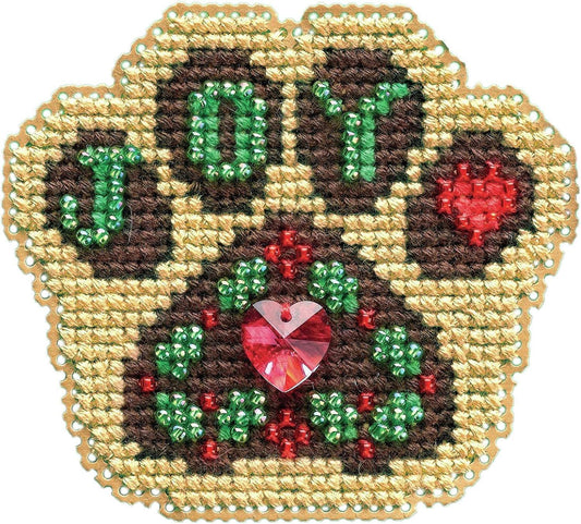 Mill Hill 2021 Winter Holiday Beaded Cross Stitch Kit ~ Santa Paws ~ MH182135