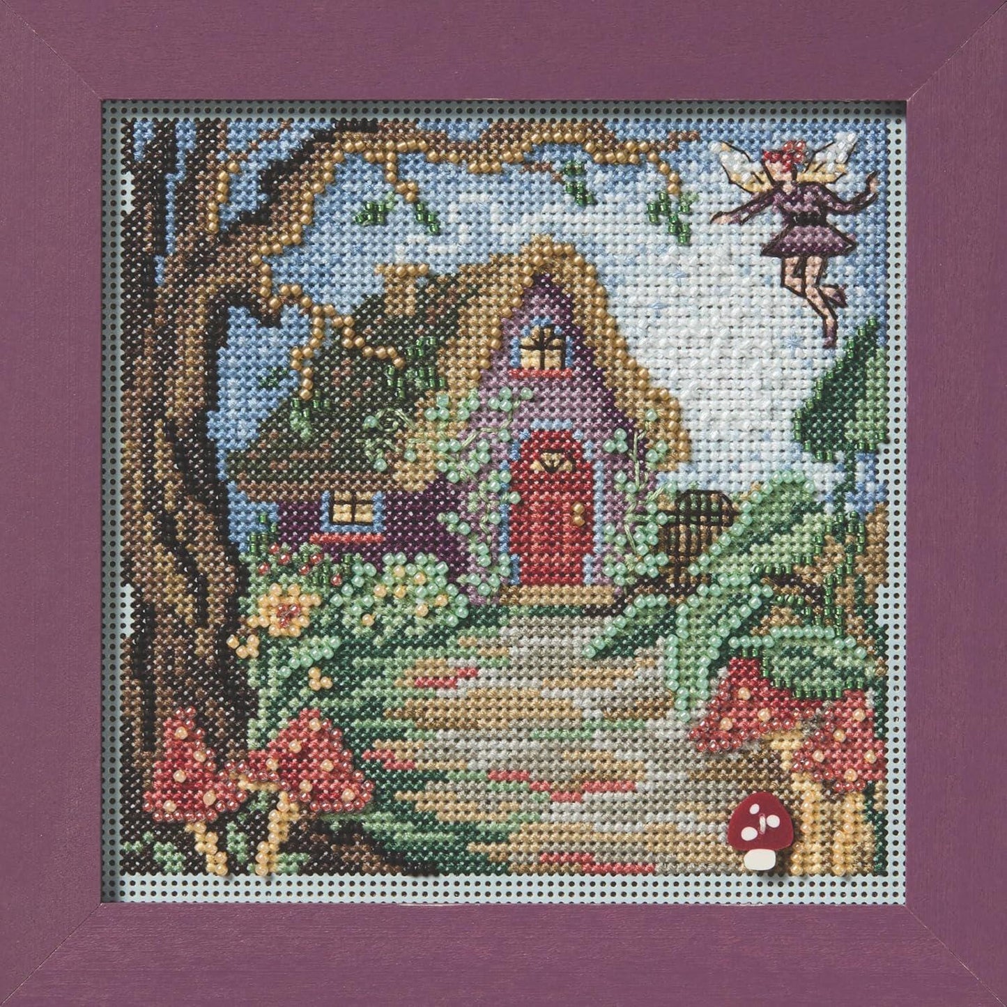 Mill Hill 2025 Buttons & Beads Spring Series Counted Cross Stitch Kit ~ Fairy House ~ MH142514