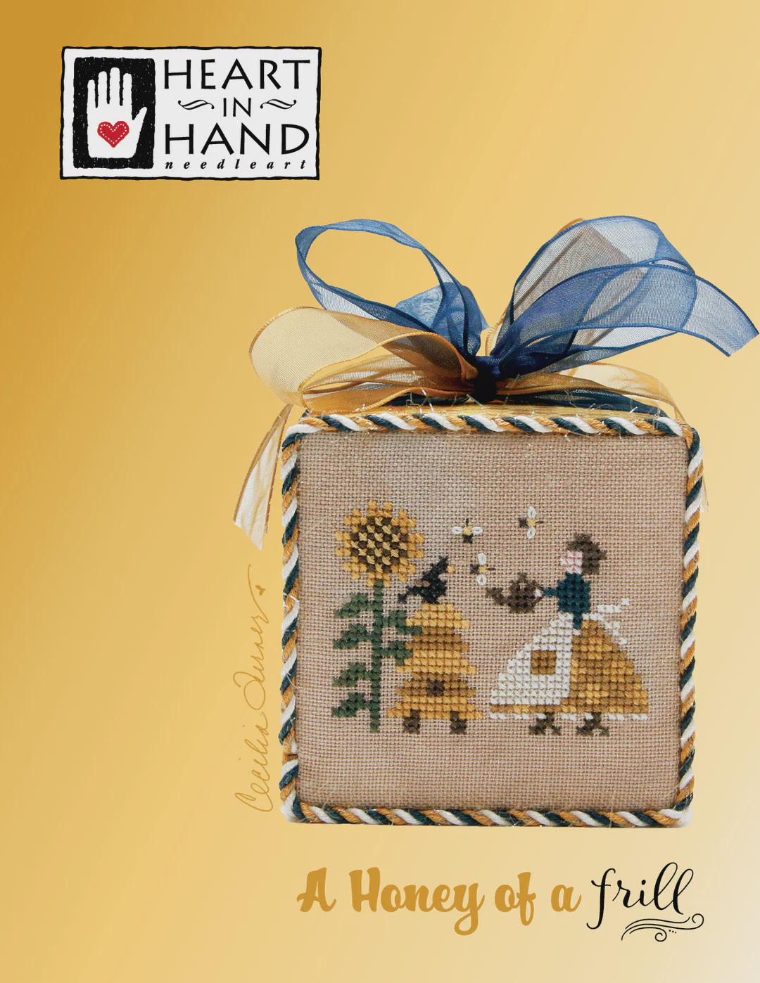 A Honey of a Frill Counted Cross Stitch Pattern by Heart in Hand