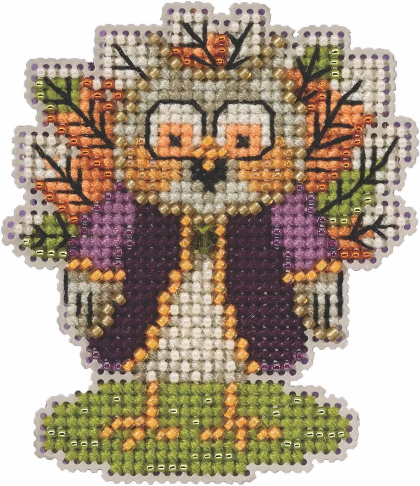 Mill Hill Autumn Harvest Beaded Cross Stitch Kit ~ Turkey Owl ~