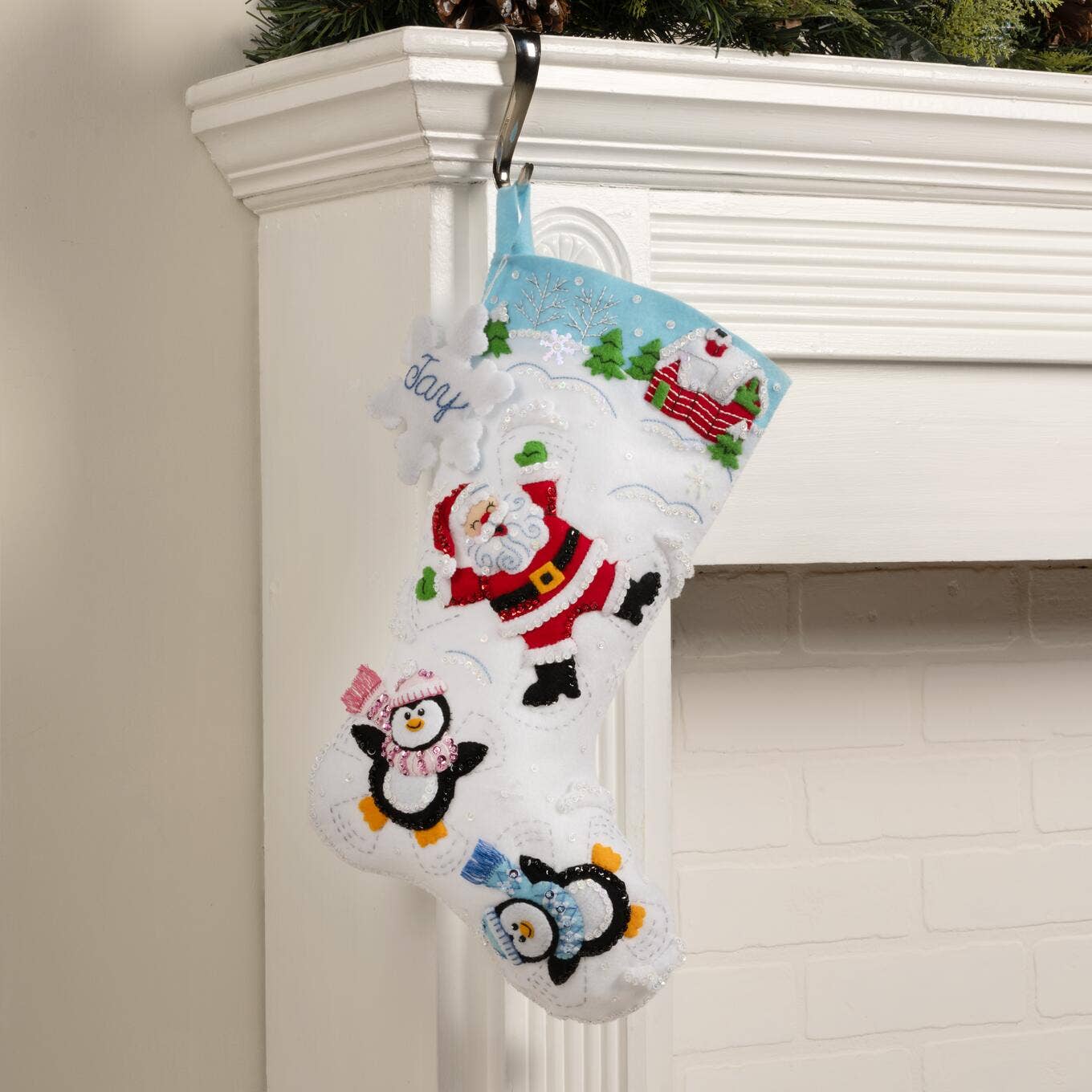 Bucilla® Seasonal Felt Stocking Kit - Snow Angel Friends